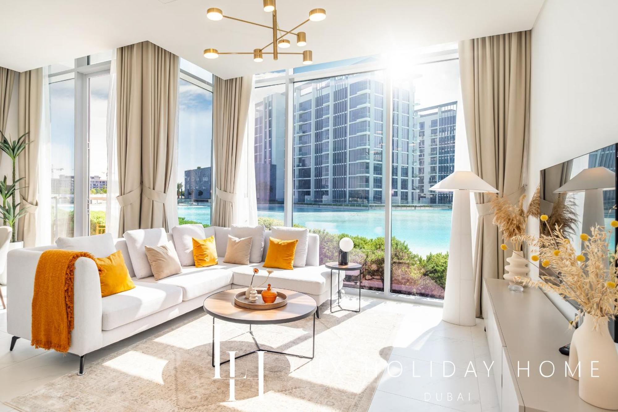 Lux The District One Lagoon View Apartment Dubai