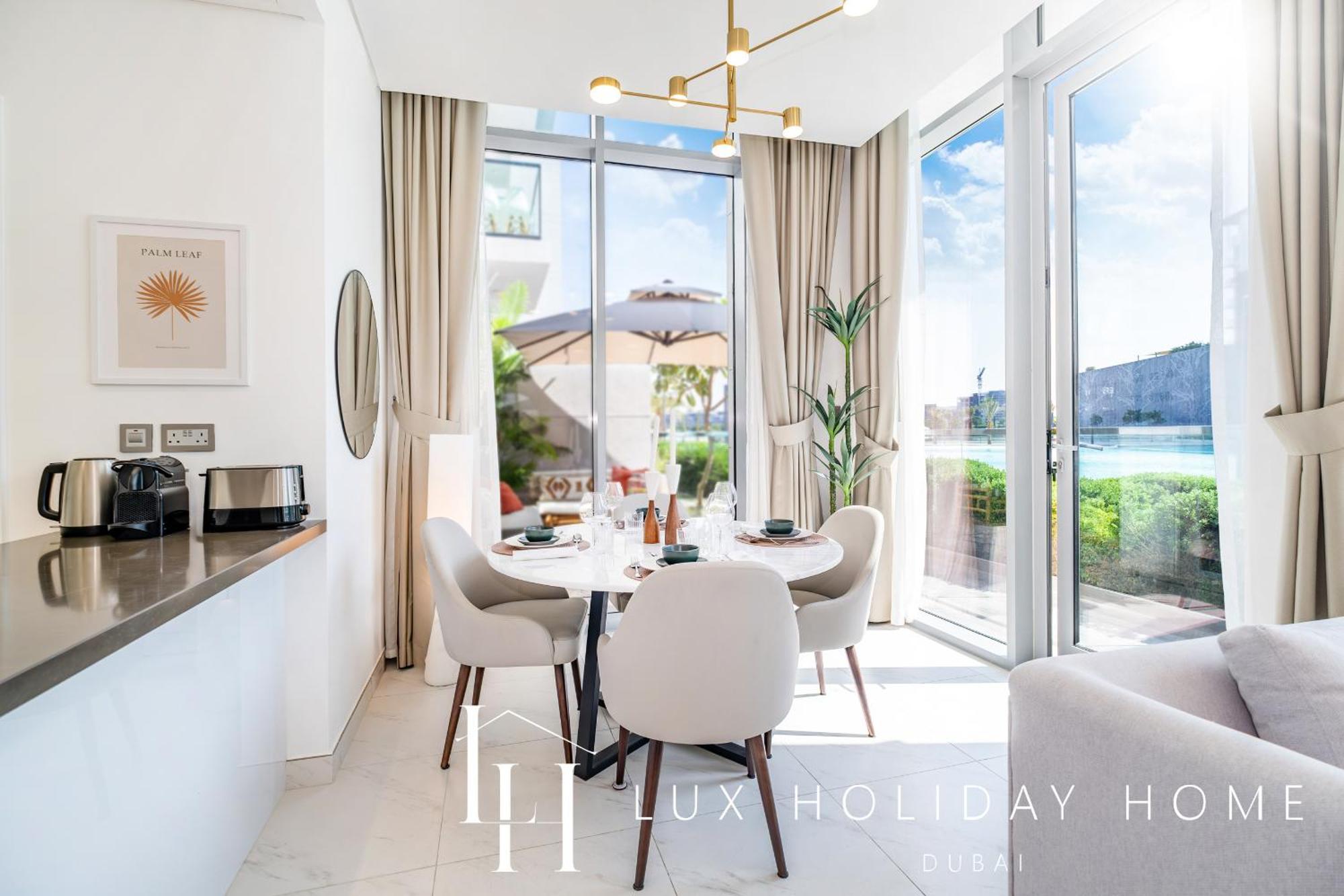 Lux The District One Lagoon View Apartment Dubai